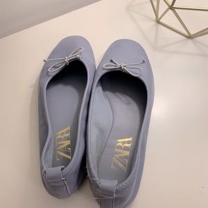 Zara, leather ballet flats. Size 7.5.